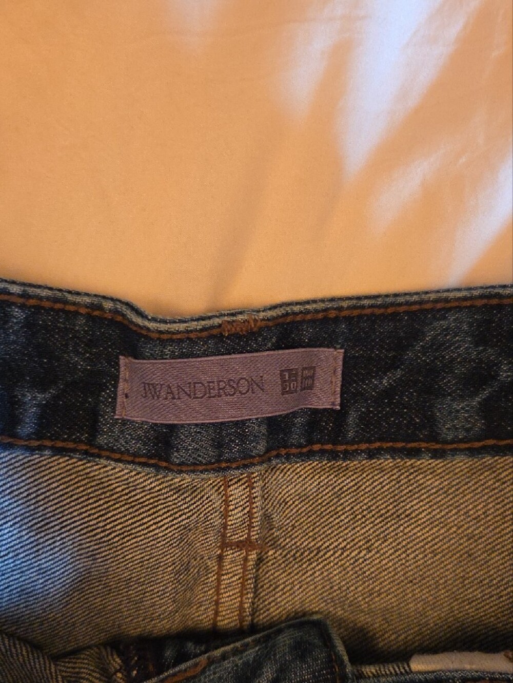 JW ANDERSON Dark Blue Denim Cutoff Shorts Size 29 - Picture 2 of 6